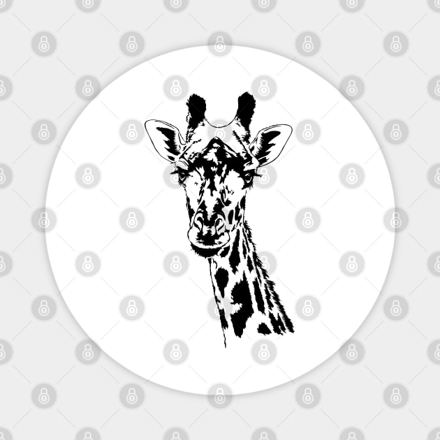 Giraffe Safari Africa Animal Zoo Keeper gift Magnet by wilsigns